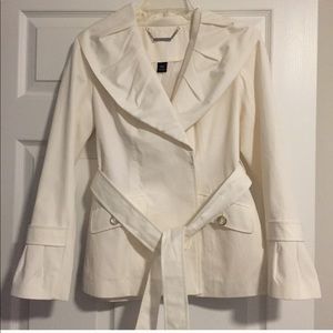 WHBM sleek white jacket
